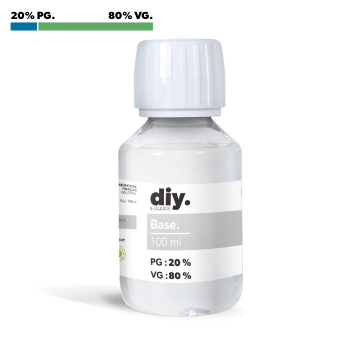 Base 100ML pour DIY - 20% PG 80% VG - AuNomDeLaVape