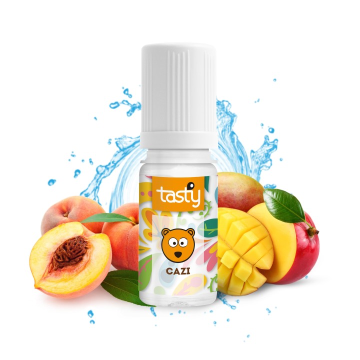 Cazi - Tasty e-liquide fruité goût pêche et mangue 40PG/60VG