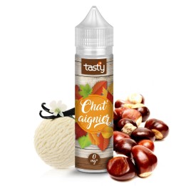 Chat'aignier - Tasty - e-liquide 50ml goût marron, châtaigne et glace à la vanille