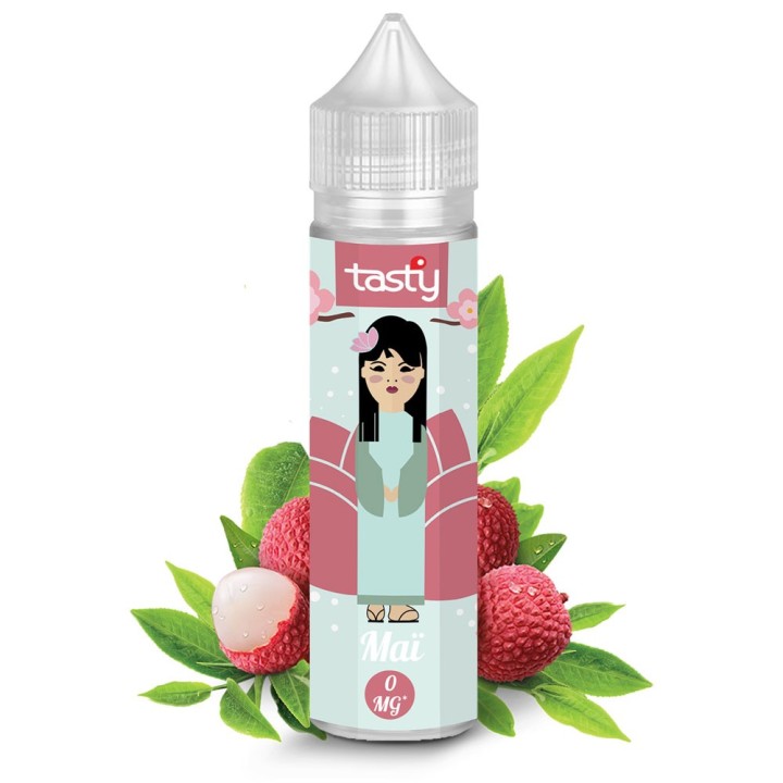 Maï - Tasty e-liquide fruité goût thé vert et litchi 50PG/50VG