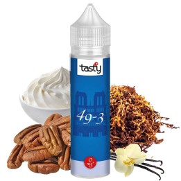 49.3 - Tasty 50 ml e-liquide goût tabac, vanille, crème et noix de pécan 50PG/50VG
