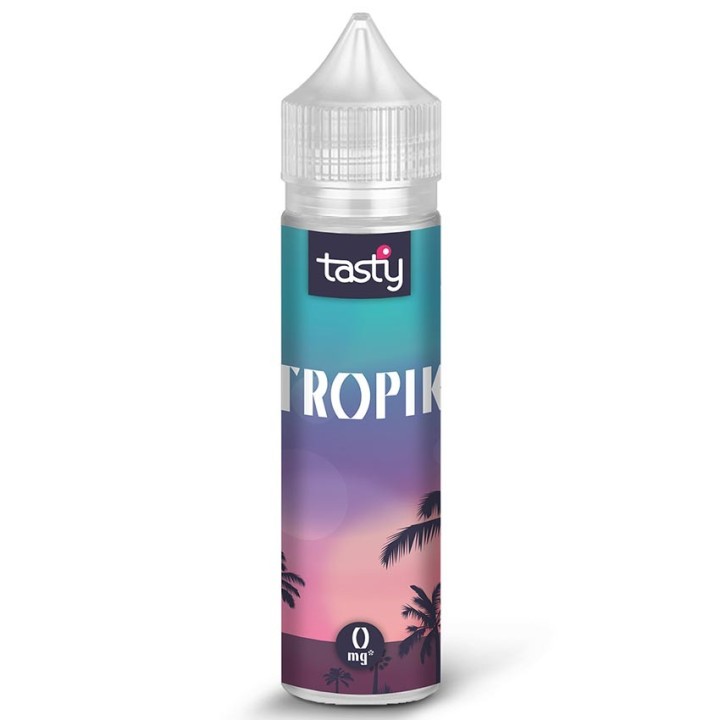 Tropik - Tasty e-liquide fruité goût passion, banane et ananas 50PG/50VG