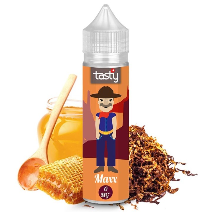 Maxx -Tasty 50ml e-liquide classic goût tabac, miel et caramel 40PG/60VG