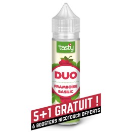 Duo Framboise / Basilic - Tasty  e-liquide fruité goût framboise et basilic 50PG/50VG