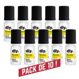 Pack de 10 booster de Nicotine NICO BOOST - 100% VG - 20mg/ml