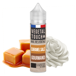 Eliquide Base 100% Végétal - Caramel Salé / Gourmand - VEGETAL TOUCH - 50ml