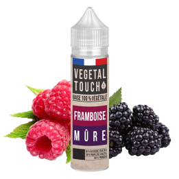 Eliquide Base 100% Végétal - Framboise / Mûre - VEGETAL TOUCH - 50ml