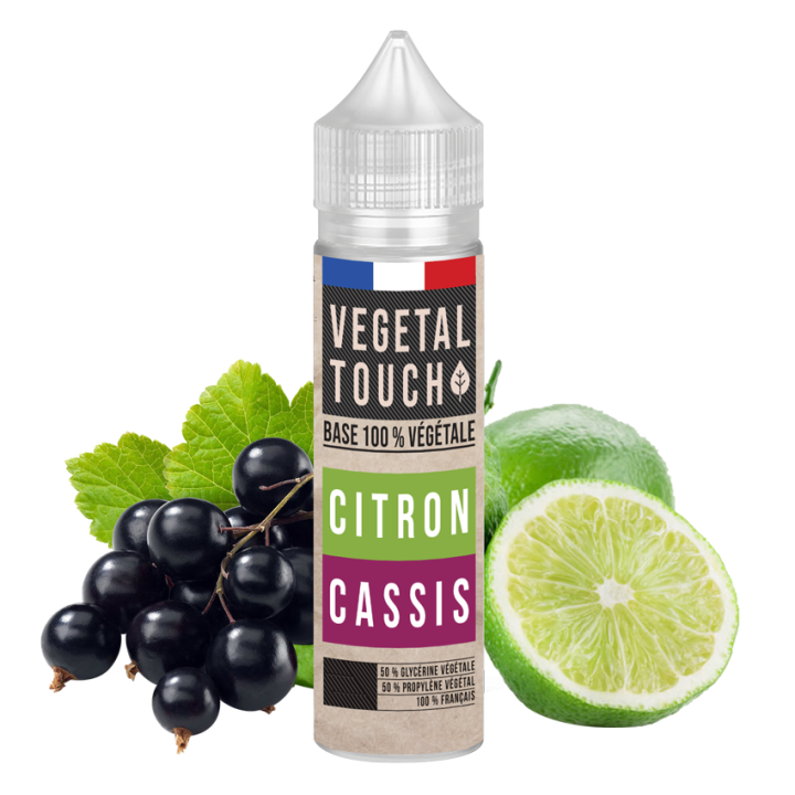 Eliquide Base 100% Végétal - Citron / Cassis - VEGETAL TOUCH - 50ml