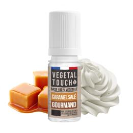 Eliquide Base 100% Végétal - Caramel Salé / Gourmand - VEGETAL TOUCH