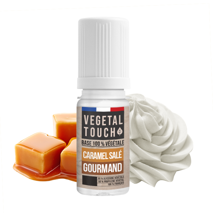 Eliquide Base 100% Végétal - Caramel Salé / Gourmand - VEGETAL TOUCH