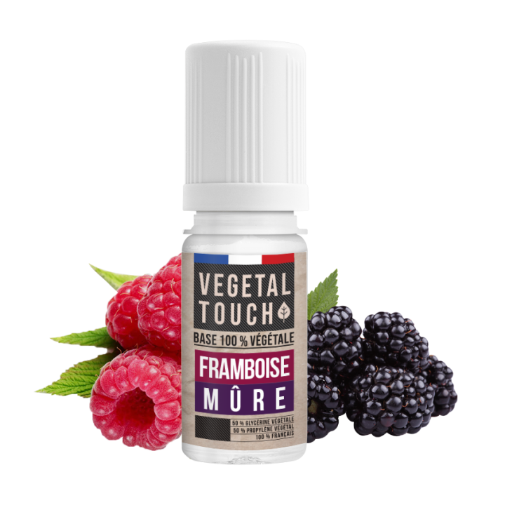 Eliquide Base 100% Végétal - Framboise / Mûre - VEGETAL TOUCH - Pack de 10 - PRO