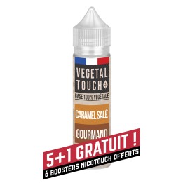 Eliquide Base 100% Végétal - Caramel Salé / Gourmand - VEGETAL TOUCH - 50ml