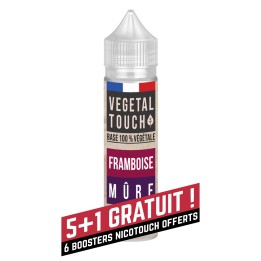 Eliquide Base 100% Végétal - Framboise / Mûre - VEGETAL TOUCH - 50ml