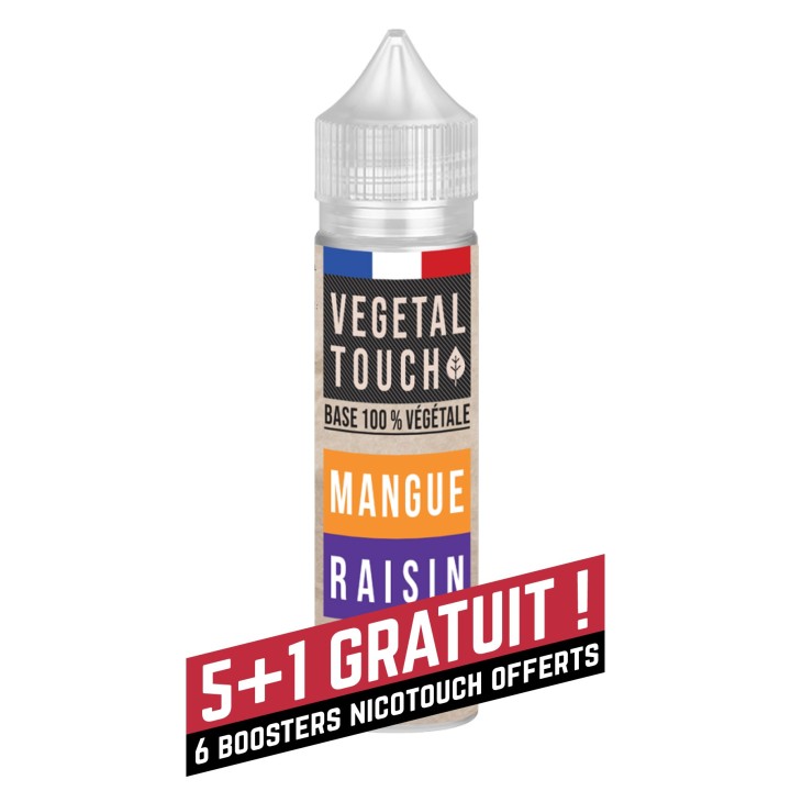 Eliquide Base 100% Végétal - Mangue / Raisin - VEGETAL TOUCH - 50ml