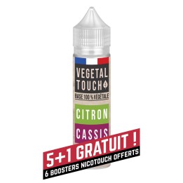 Eliquide Base 100% Végétal - Citron / Cassis - VEGETAL TOUCH - 50ml