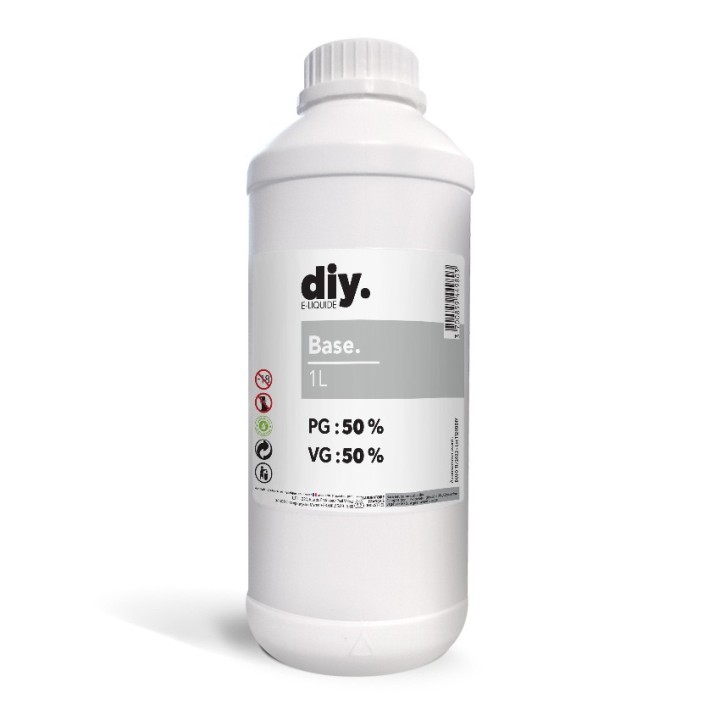 Base 1 Litre pour DIY - 50% PG / 50% VG - AuNomDeLaVape