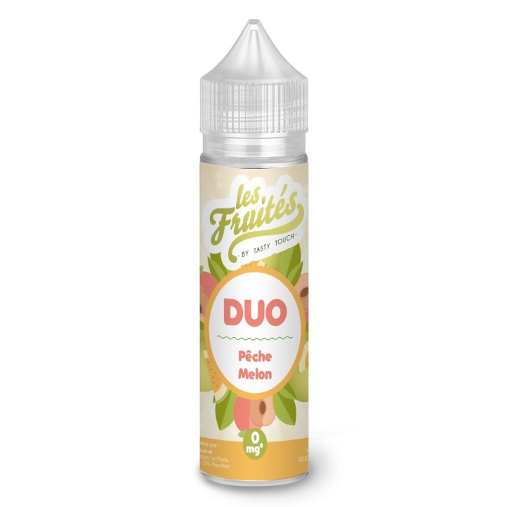 Duo Pêche / Melon - Les fruités by tasty Touch e-liquide fruité goût melon, pastèque et fraise 50PG/50VG