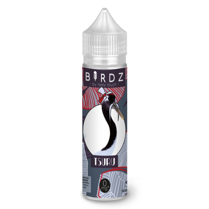 Tsuru - Birdz - e-liquide fruité goût thé vert et litchi 50PG/50VG
