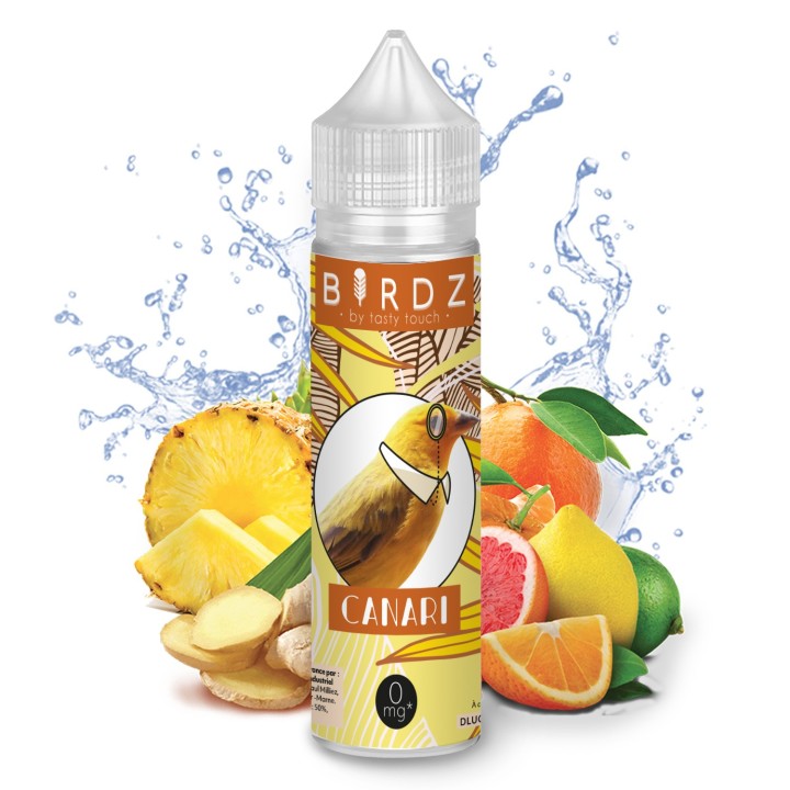 Canari - Birdz e-liquide fruité goût cocktail d'agrumes et gingembre 50PG/50VG