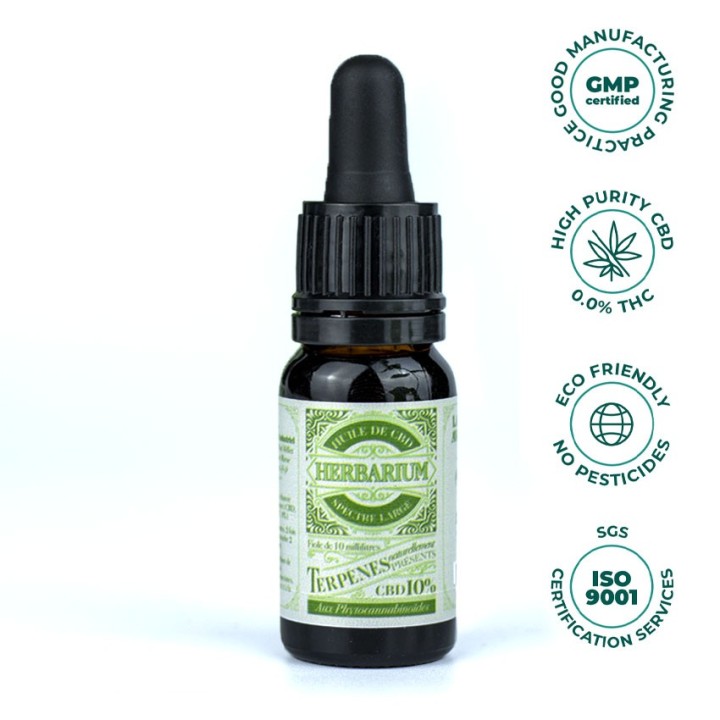 Herbarium - L'huile de CBD Premium  Full Spectrum - Détente et soulagement