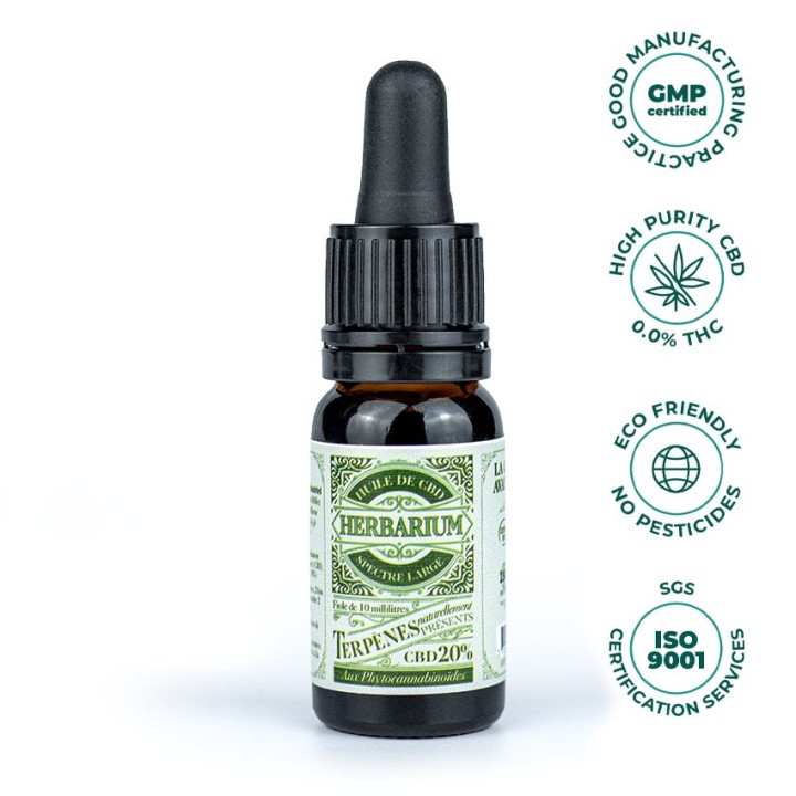 Herbarium - L'huile de CBD Premium  Full Spectrum - Détente et soulagement